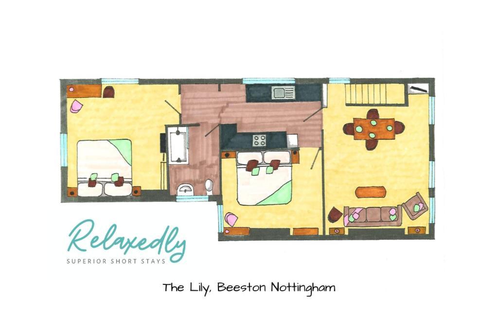 Apartment The Lily•central Beeston•private Apartment•smarttv•free Wi-fi•tram• *