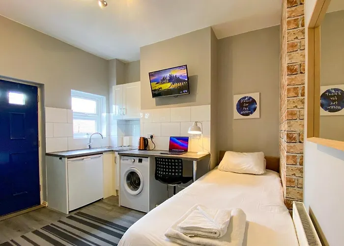 Limpenny Studio Apartment - Work Friendly And Outstanding Garden Studio Close To City Centre