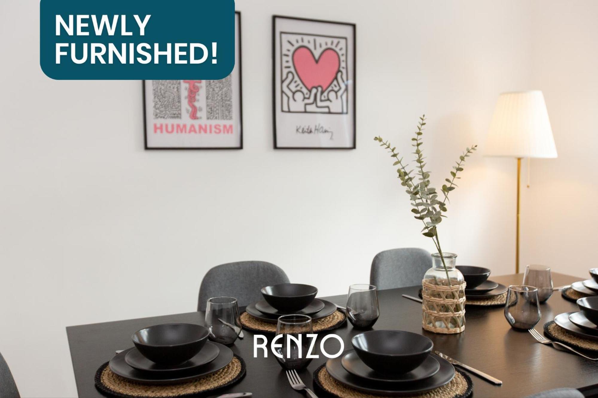 Inviting 3-bed In By Renzo, Driveway, Smart Tv With Netflix!