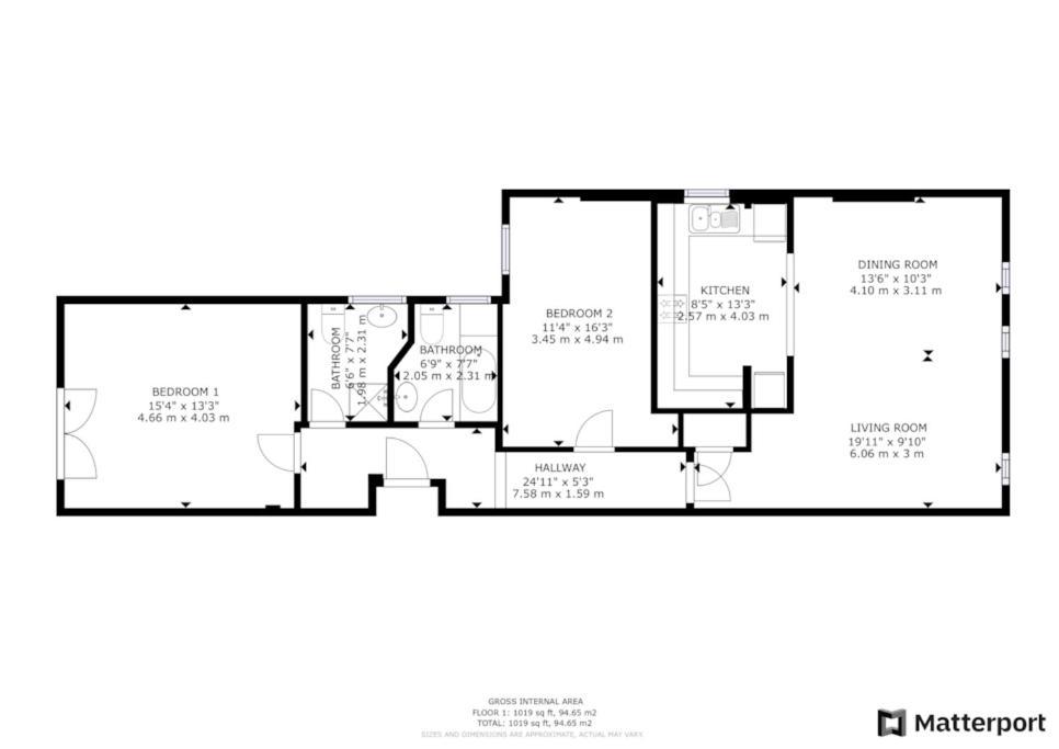 Huge Flat Sleeps 6+ Free Parking Apartment