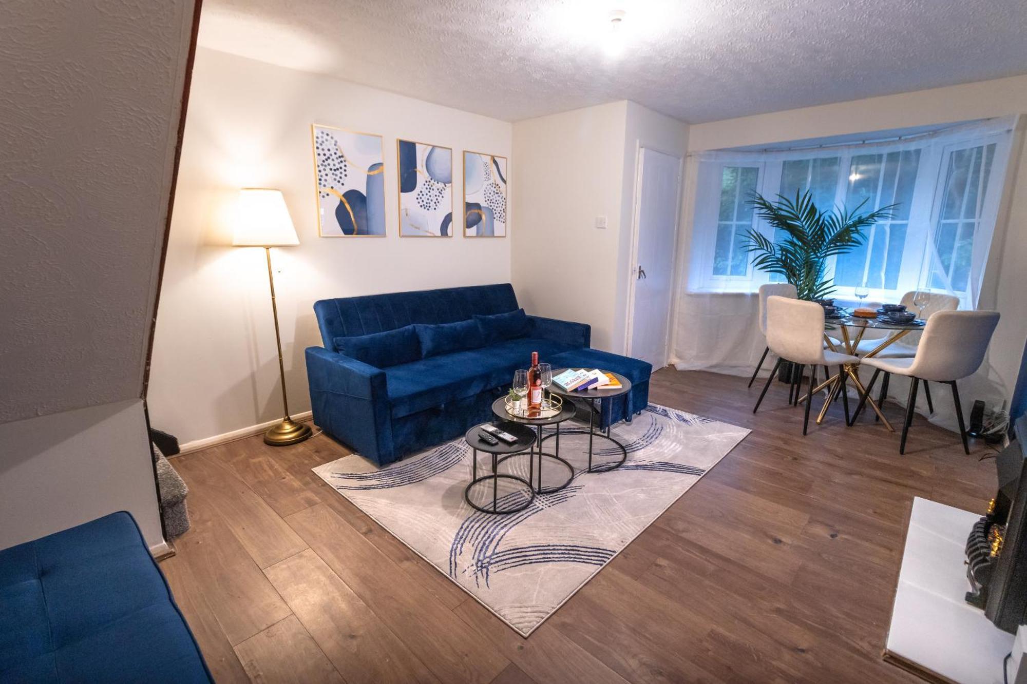 Apartment Cosy Deluxe 3 Bed House - Free Parking - Sleeps 9 Nottingham