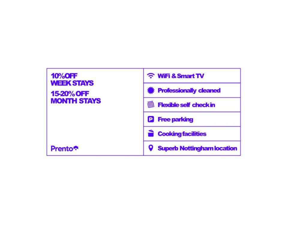 3 Bedroom House - Well Presented - Spacious - Flexible Check In - Free Parking Holiday home Nottingham