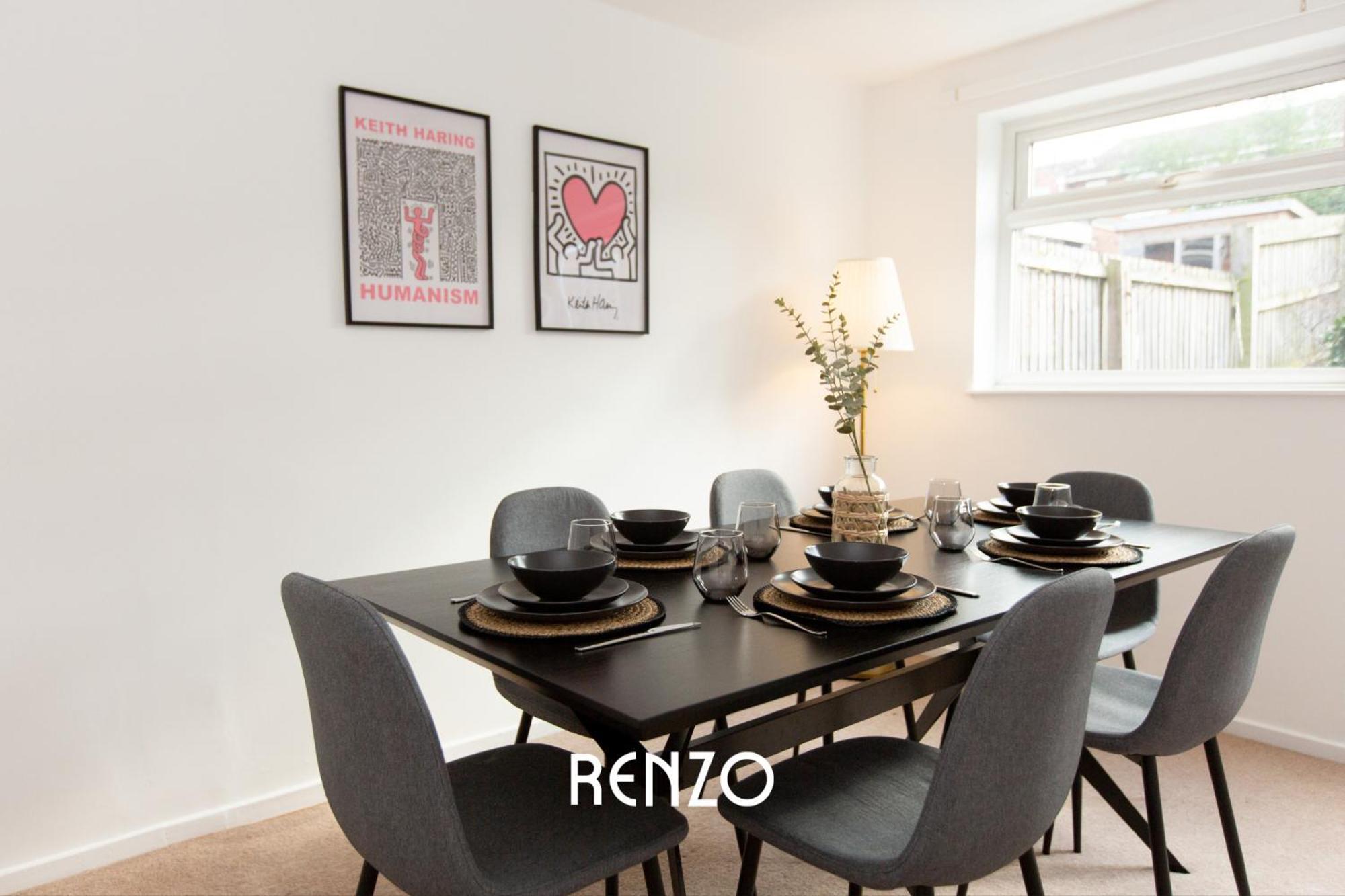 Inviting 3-bed In By Renzo, Driveway, Smart Tv With Netflix! Nottingham